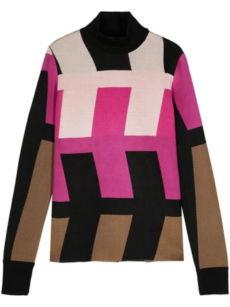 Colville Arrow geometric-print T-shirt - Pink