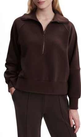 Varley Milano Half-Zip Sweatshirt in Coffee Bean at Nordstrom Rack, Size X-Large