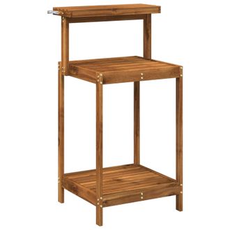 vidaXL Banco De Trasplante Exterior 56,5 X 48,5 X 107 Cm Natural Vidaxl