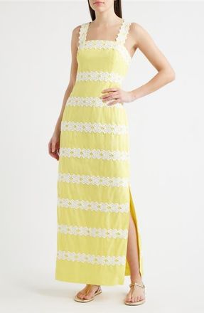 Lilly Pulitzer Davis Estelle Sleeveless Dress in Estelle Yellow at Nordstrom, Size 10