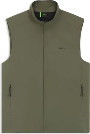 BOSS Logo-detail gilet with water-repellent finish