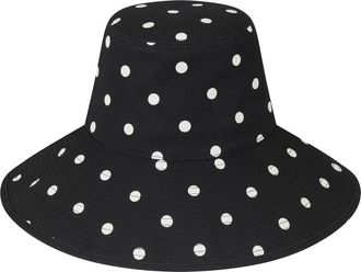 Lack of Color Holiday Cotton Canvas Bucket Hat in Black at Nordstrom, Size Medium