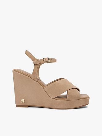 Tommy Hilfiger Suede High Wedge Heel Sandals