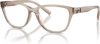 A|X Armani Exchange 54mm Cat Eye optical glasses in Brown at Nordstrom