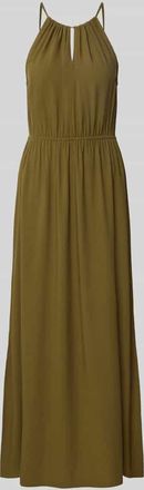 Tom Tailor Denim Tailliertes Freizeitkleid aus reiner Viskose in Oliv, Größe XL