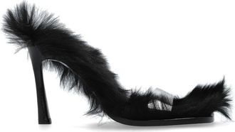 The Attico Mules Mia 95mm - Toni neutri