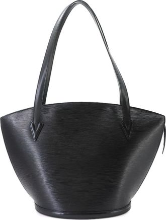 Louis Vuitton Epi Black Noir Epi Leather Handbag Tote Bag (Pre-Owned)