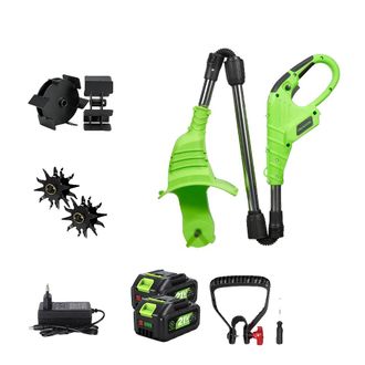 OEM Motozappa Elettrica, Portatile E Compatta Con 2 Batterie Incluse