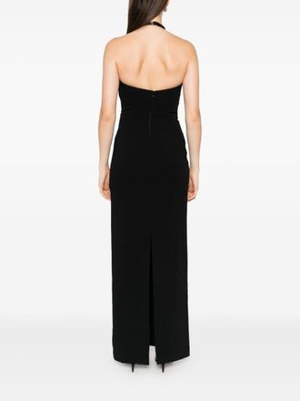 Solace London Halterneck Maxi Dress - Black
