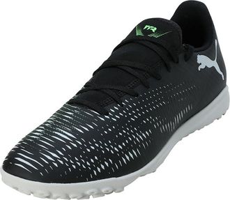 Puma Unisex Future 8 Play TT Soccer Shoe, Black Silver-Fluo Green, 7 UK