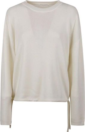 Majestic Filatures Trui met ronde hals - Dames - Ronde hals truien - Beige - S - Truien & Vesten