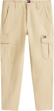 Tommy Jeans Sonny Tapered Canvas Cargo Broek - Heren - Slim Fit Broeken - Beige - W33 L32 - Katoen - Broeken