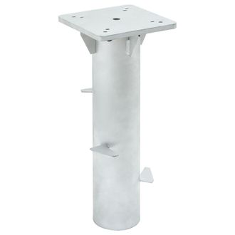 vidaXL Vidaxl - Base Para Sombrilla Enterrada Acero Plateado 16x16x39,5 Cm