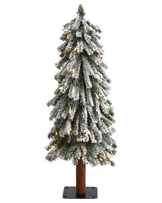 Nearly Natural 3Ft. Flocked Grand Alpine Artificial Christmas Tree