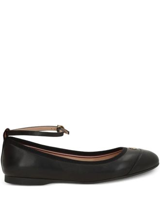 Bally Ballerinas met enkelbandje - Zwart