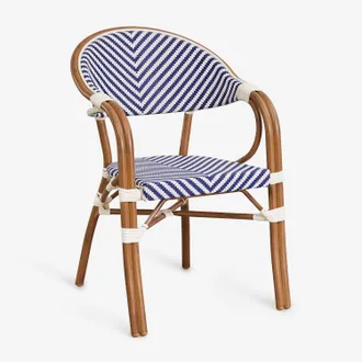 Sklum Sklum - Sedia Da Giardino Impilabile In Alluminio Brielle Bistro Con Braccioli