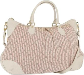 Louis Vuitton Pre-owned Handbags, female, Pink, Size: ONE SIZE Pre-owned Monogram Mini Lin Canvas Hand Bag