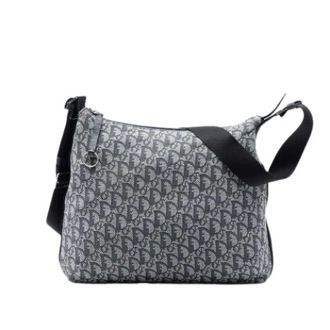 Dior Pre-owned Cross Body Bags, female, Blue, Size: ONE SIZE Pre-owned Canvas Crossbody Bag
