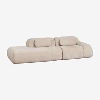 Sklum Sof&aacute; Modular Esquinero De 2 Piezas Con Div&aacute;n Izquierdo En Chenilla Envasado Al Vac&iacute;o Merida Sklum