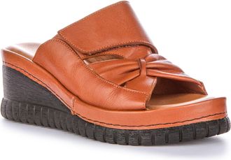 Justinreess England Sloane Sf Womens Cross Bow Minimal Open Toe Wed Sandals (Tan, UK 7)