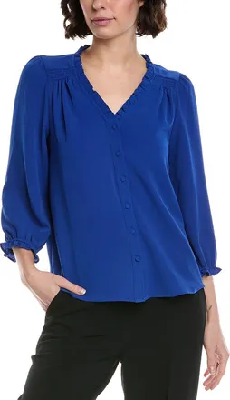 CeCe by Cynthia Steffe Cece 3/4 Sleeve V-Neck Blouse
