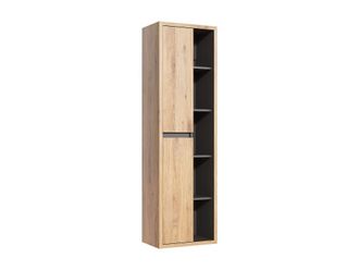 VENTE-UNIQUE.COM Columna de ba&ntilde;o melamina color natural claro