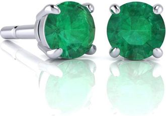 SuperJeweler 1 1/2Carat Gemstone Stud Earrings In Gold-Classic Solitaire Gemstone Earrings All Gemstone Options