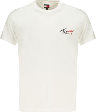 Tommy Hilfiger Witte Katoenen Heren T-Shirt