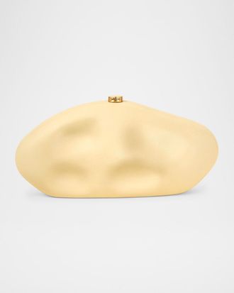 Cult Gaia The Caldera Leather Clutch Bag