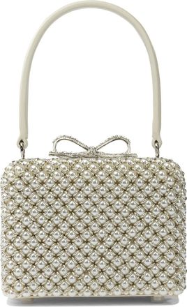 Self Portrait Handbag With Pearls Handbags Beige-Donna