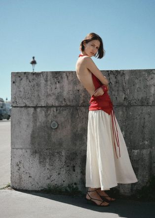 Mango Sandali fasce sottili tacco nero - Donna - 36 - MANGO