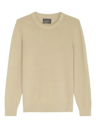 Marc O'Polo crew-neck knitted sweater - men - Cotton/Polyamide/Virgin Wool - L - Neutrals