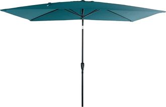 Happy Garden Sombrilla recta rectangular 2x3m en aluminio y tela azul