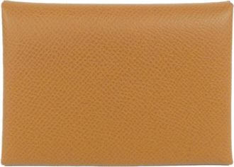 Herm&egrave;s Brown Epsom Leather Coin Purse/Coin Case (Pre-Owned)