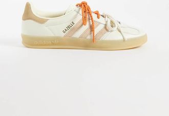 adidas Originals Gazelle - Sneakers bianco sporco con doppio lacci
