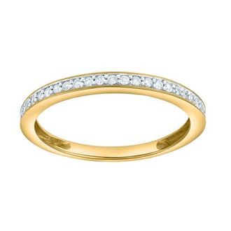 LuvMyJewelry Veyora 14K Diamond Band - 0.10 ct in 14K Yellow Gold at Nordstrom, Size 7.5