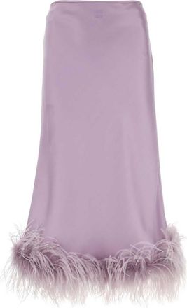 Miu Miu Lilac satin skirt