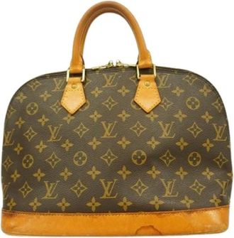 Louis Vuitton Pre-owned Monogram Canvas Handtas - Dames - Pre-owned - Bruin - Maat: ONE Size Leer