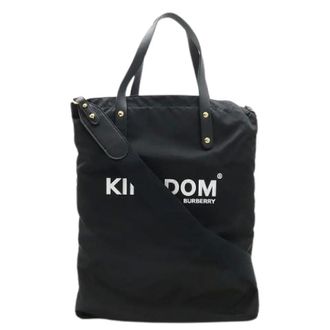 Burberry Pre-owned Tote Bags, female, Black, Size: ONE SIZE Pre-owned Nylon Tote