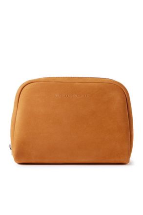 Brunello Cucinelli Suede Wash Bag