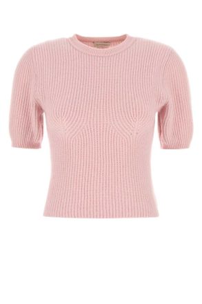 Magda Butrym Pink Stretch Cashmere Sweater