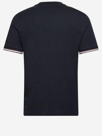 HUGO BOSS Mens T-Shirt Cotton Navy T-Shirts And Polos