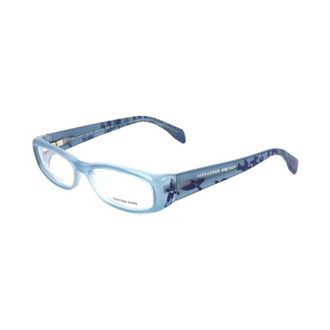 Alexander McQueen Accessoires, Dames, Blauw, ONE Size, AMQ 4150 Optical Frame