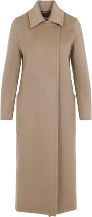 Max Mara Camel Brown Cashmere Artur Belted Coat-Donna