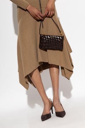 Michael Michael Kors Jet Set Leather Shoulder Bag, Womens, Brown