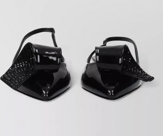 Prada patent leather flat sandals
