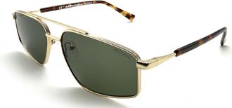 Saraghina BART 396GE Mens Sunglasses Gold Size 58