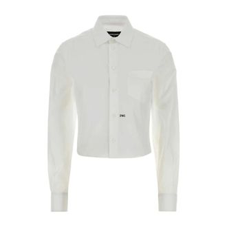Dsquared2 Shirts, female, White, Size: 2XS Poplin Shirt