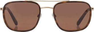 Bulgari Brown Navigator Mens Sunglasses BV5053 202253 56