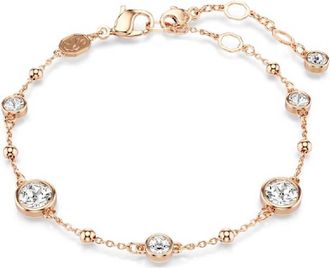 Swarovski Rose Gold-Tone Plated Round Cut Imber Bracelet